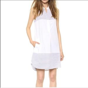 Madewell Sleeveless Shirtdress XS White